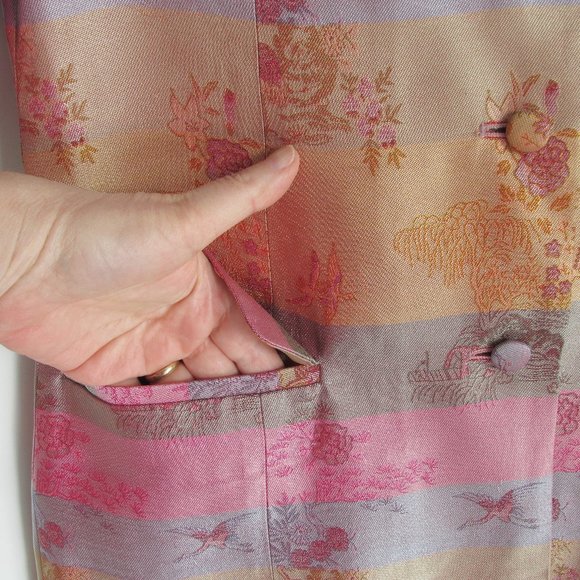 Christian Lu Paris Silk/Rayon Jacket Fits S/M - Picture 2 of 11